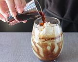 A picture of step 4 of Affogato on Avocado Smoothie.
