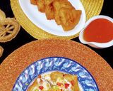 A picture of step 11 of Samosa chat.