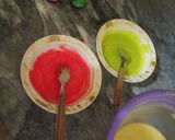 A picture of step 4 of Colourful tea cake (without oven).