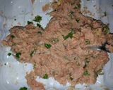 A picture of step 2 of Spicy scotch eggs.