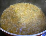 A picture of step 3 of Maggi man-chow soupy noodle 🍜.