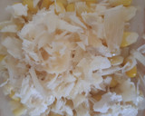 A picture of step 2 of Toast with Corn and Butter.