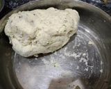 A picture of step 3 of Baby potato and cornflour smiley 😊.