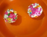 A picture of step 8 of Rainbow chocolate balls.