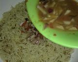 A picture of step 2 of Indomie pizza.