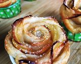 Une image de l'étape 2 de Rose feuilletée aux pommes.