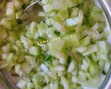 A picture of step 2 of Cucumber Raita.