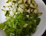A picture of step 2 of Chick peas chat (jain).
