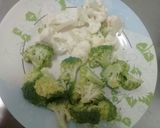 A picture of step 1 of Creamy macarona with chicken (my own version).