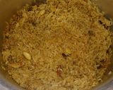 A picture of step 4 of Gur waly chawal.