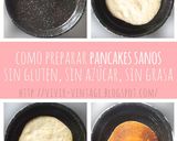Foto del paso 3 de la receta: Pancakes fit, saludables sin gluten, sin azúcar, sin grasa, sin lactosa y... DELICIOSOS!!