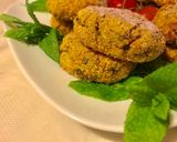 A picture of step 4 of Vegan Chickpea Fritters.