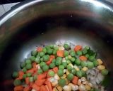 A picture of step 2 of Elbow pulav.