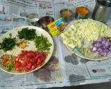 गोभी कोरमा विद ग्रीन गार्लिक (gobi korma with green garlic recipe in Hindi) रेसिपी चरण 1 फोटो