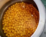 A picture of step 1 of Potato, Dry Yellow Peas Curry (Aloo, Yellow Matar Subzi).