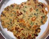 A picture of step 9 of Radish methi Paratha made with cornmeal.