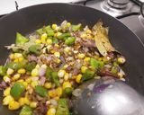 A picture of step 3 of Hyderabadi dum biryani.