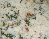 A picture of step 1 of Dambun shinkafa.