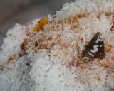A picture of step 6 of Rainbow Sindhi biryani 🌈.