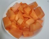 A picture of step 1 of Sweet Papaya --- Just Fruit & Me.