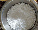 A picture of step 1 of Maharashtrian style sabudana usad.