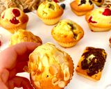 Une image de l'étape 1 de Muffins au yaourt et aux fruits.