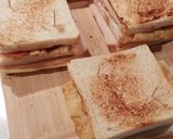 Φωτογραφία βήματος 8 της συνταγής Club sandwich 🍞🧀🥓🍳