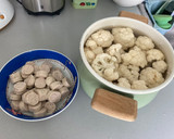 Foto del paso 1 de la receta: Coliflor al horno al curry con salchichas alemanas