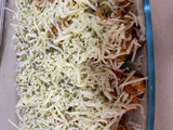 Berenjena rellena de pollo (Thermomix)