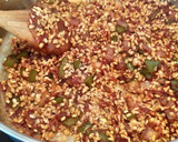 Foto del paso 6 de la receta: Arroz integral con conejo y gambones