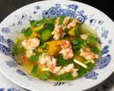 Hình bước làm 4 của món Canh bí đỏ nấu tôm