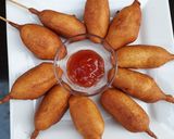 A picture of step 2 of Corn dogs.