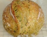 Foto langkah ke 15 dari resep Pandan Biji Wijen Hitam Sourdough Bread.