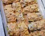 Foto del paso 6 de la receta: Calabacitas rellenas de pollo en salsa de pimiento 😍💯