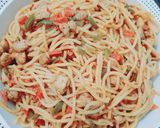 A picture of step 6 of Spaghetti.