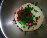 A picture of step 7 of Swiss roll tutti frutti cookies.