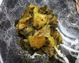 A picture of step 7 of Spring Onion Aloo sabji.