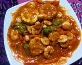 Foto langkah ke 9 dari resep Udang saus padang.