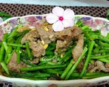 Hình bước làm 3 của món Bò xào măng tây