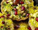 A picture of step 4 of Basket chaat (Katori Chaat).