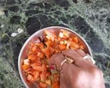 देशी स्टाइल टमाटर सलाद (Desi style tamatar salad recipe in hindi) रेसिपी चरण 3 फोटो