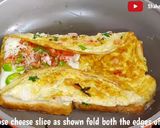 A picture of step 4 of Veg Double Egg And Cheese Sandwich Breakfast Recipe.