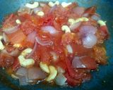 A picture of step 1 of Kaju curry.