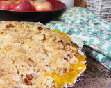 Foto del paso 5 de la receta: Pastel de manzana con natillas y crumble
