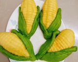 Hình bước làm 1 của món Bánh bao trái bắp