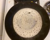 A picture of step 3 of Methi dosa.