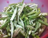 A picture of step 1 of 🔵⭕🔵🌹kurkuri bhindi 🌹🔵⭕🔵 .