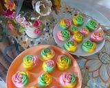 Foto langkah ke 9 dari resep Bolu Kukus Mawar Ekonomis Lembut & Empuk.... 🌷🌹.