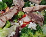 Foto del paso 5 de la receta: Ensalada tibia, brócoli, caballa, alubias