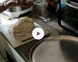 A picture of step 4 of Whole Wheat Bread, Dough made in Bread Maker-Oven baked.